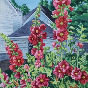 Hollyhock Garden