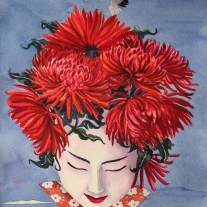 geisha flower girl